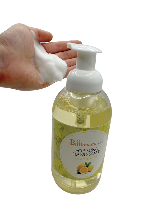 Billionaire - Foaming Liquid Nail Hand Soap - Lemon Zest - 500ml 16oz