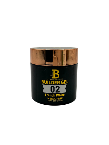 Billionaire Builder Hard Gel Nail Soak Off UV LED 02 French White - 60g