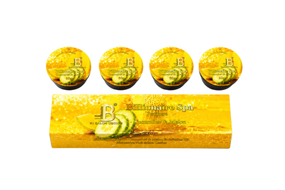 Billionaire Bubble Spa Nail Deluxe Pedicure Kit 4 Steps - Cucumber & Melon