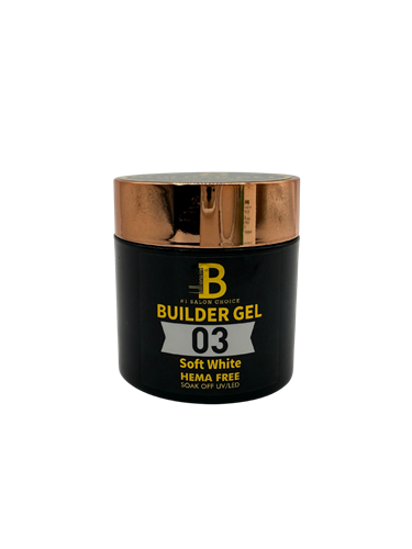 Billionaire Builder Hard Gel Nail Soak Off UV LED 03 Soft White - 60g