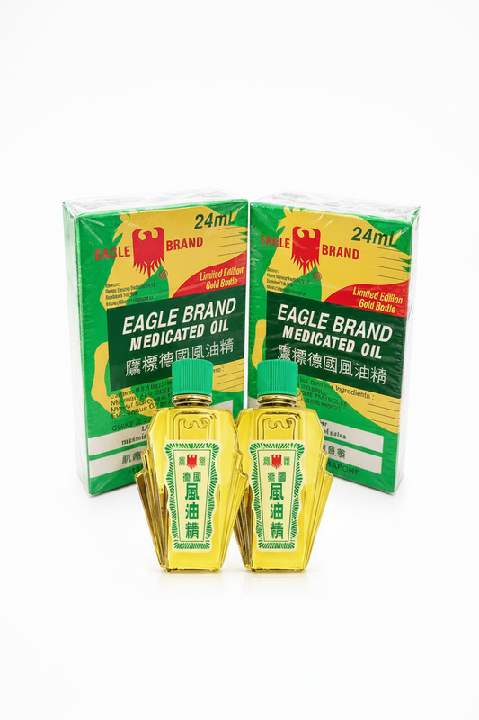2x Eagle Brand Medicated Oil  (Green) (Gold bottle)