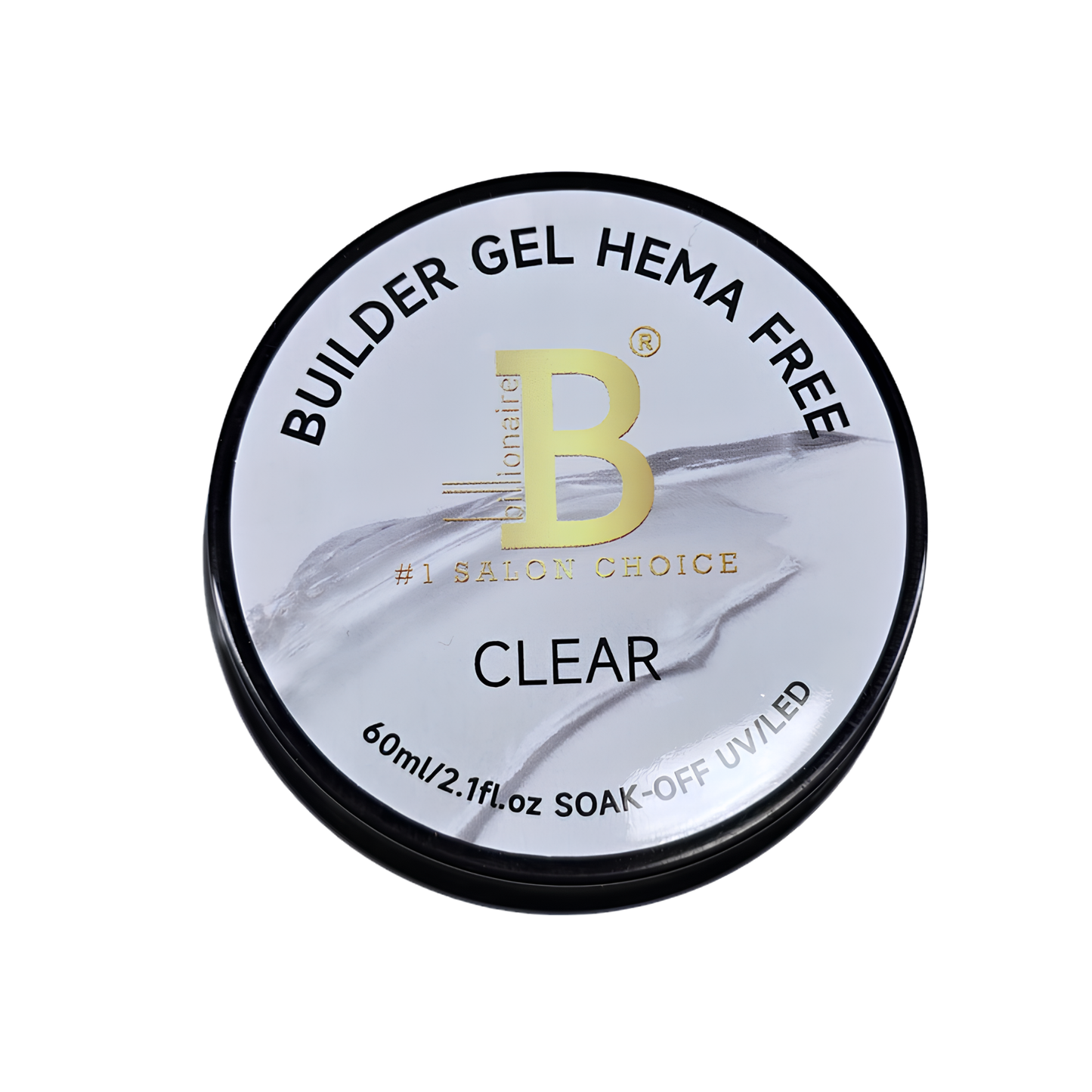Billionaire (White label) Builder Hard Gel Nail HEMA Free Soak Off UV LED 01 Clear - 60g
