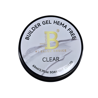 Billionaire (White label) Builder Hard Gel Nail HEMA Free Soak Off UV LED 01 Clear - 60g