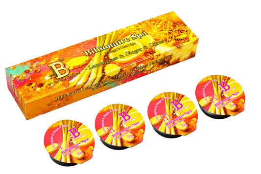 Billionaire Bubble Spa Nail Deluxe Pedicure Kit 4 Steps - Lemongrass & Ginger & Citrus
