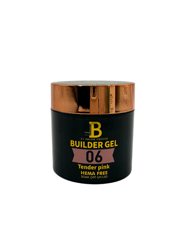 Billionaire Builder Hard Gel Nail Soak Off UV LED 06 Tender Pink - 60g