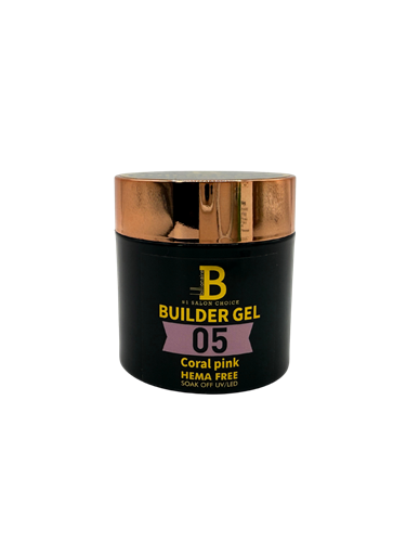 Billionaire Builder Hard Gel Nail Soak Off UV LED 05 Coral Pink - 60g