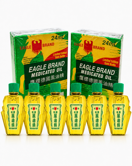 6x Eagle Brand Medicated Oil  (Green) (Gold bottle)