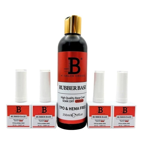 Billionaire - Soak Off UV LED Gel Nails - Rubber Base Refill - 250ml