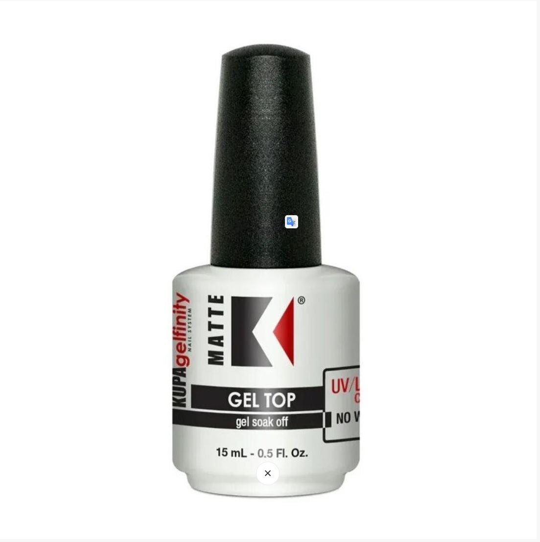 KUPA GelFinity - UV LED Gel Nail Matte Top Coat (No-Wipe) 15ml