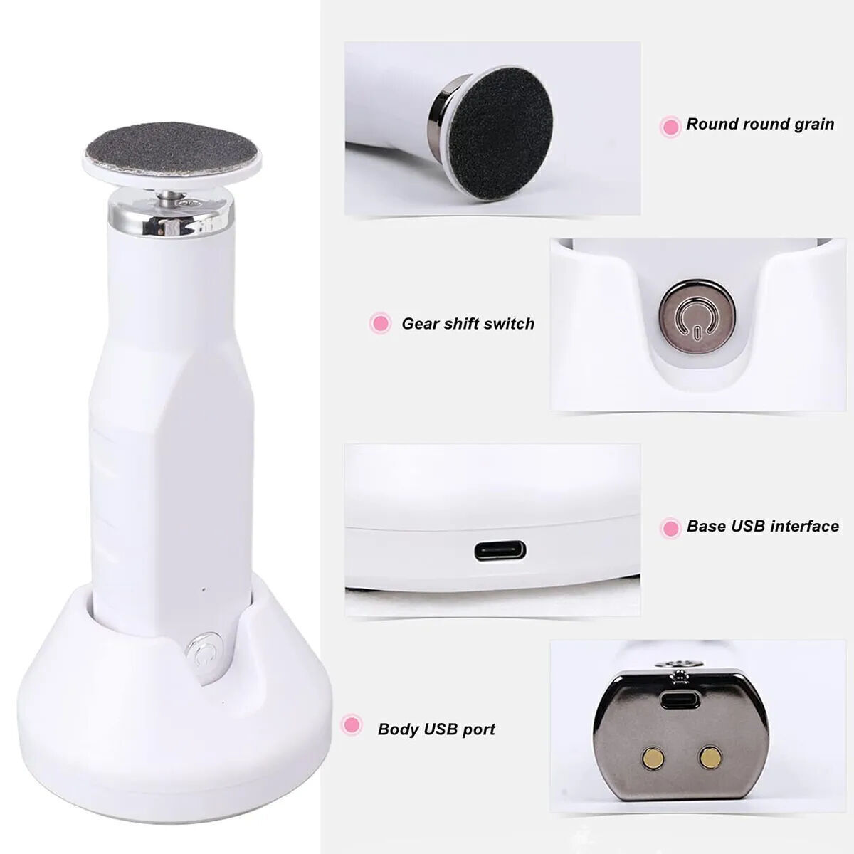Oz Star - Cordless Callus Remover Machine - White