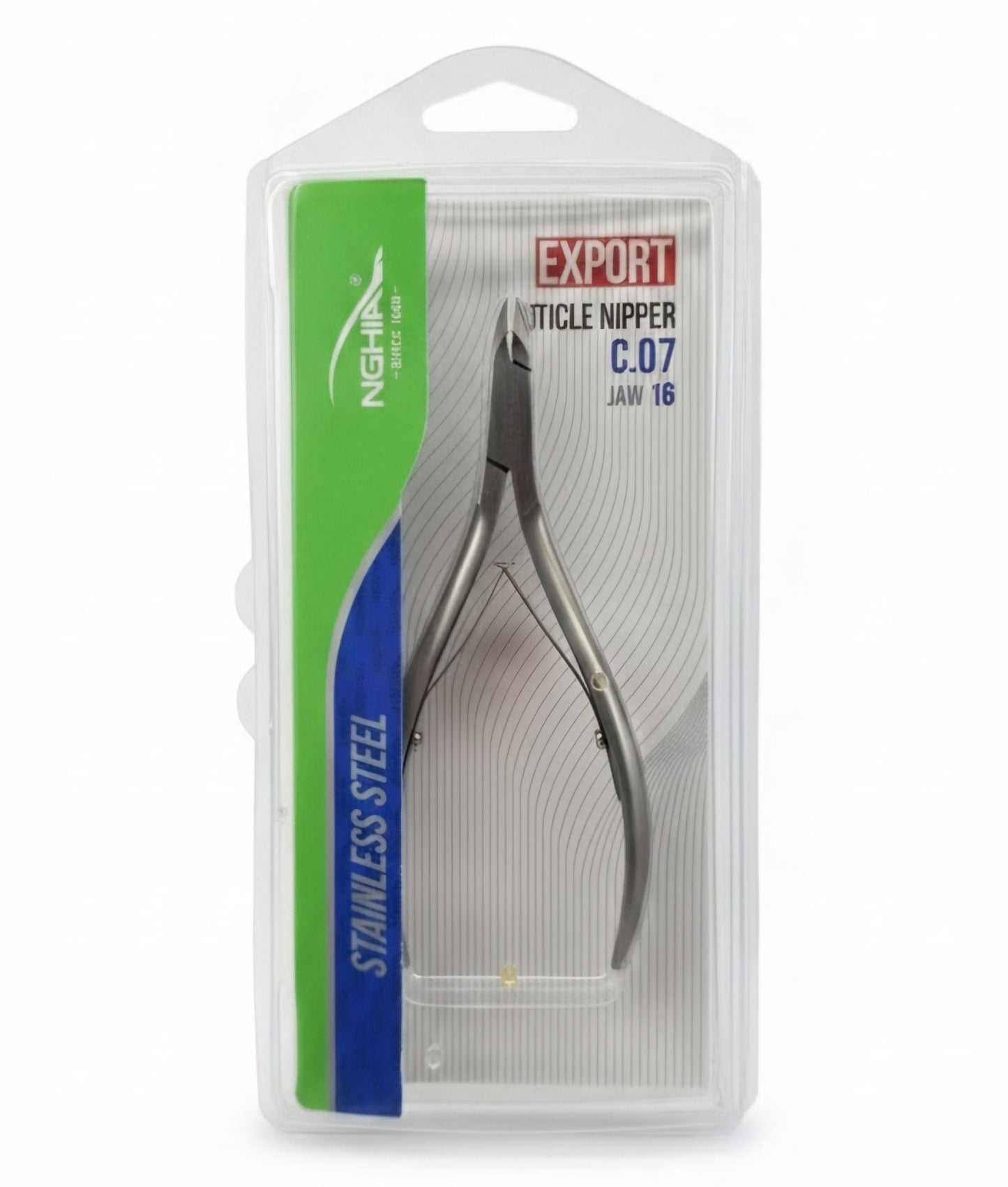 NGHIA - Stainless Steel Nail Cuticle Nipper C.07 - Jaw 16