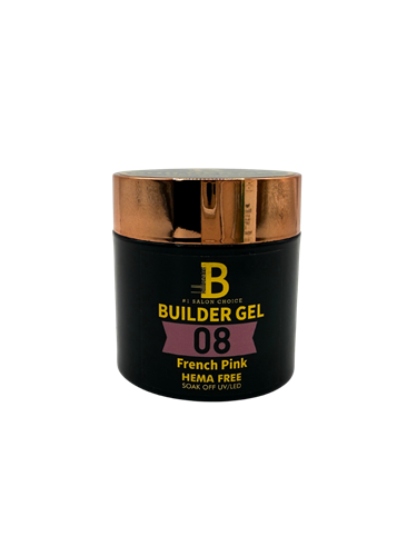 Billionaire Builder Hard Gel Nail Soak Off UV LED 08 French Pink - 60g
